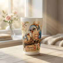 Mama Bird Coffee Latte Mok