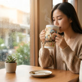 Mama Bird Coffee Latte Mok