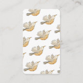 Mama Bird Flying with Hearts Diaper Raffle Informatiekaartje (Achterkant)