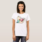 Mama Bird Schattigee Bird Art Moederdag cadeau Gra T-shirt (Voorkant volledig)