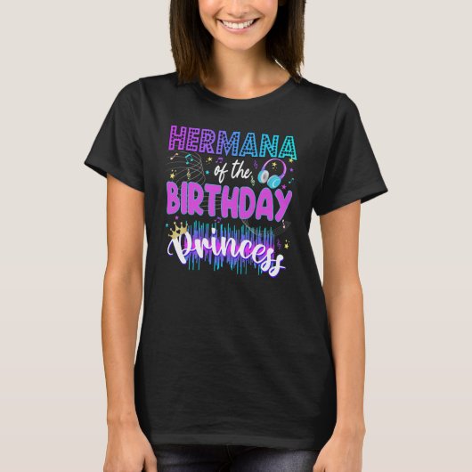 Mama Birthday Rockstar Theme Music Party Karaoke G T-shirt (Voorkant)