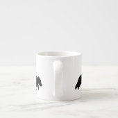 Mama Black Beer met Cubs Silhouettes | Wilde diere Espresso Kop (Achterkant)