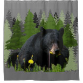 Mama Black Shower Curtain Douchegordijn (Voorkant)