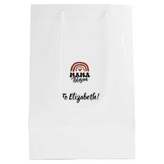 Mama Blessed Medium Cadeauzakje (Achterkant)