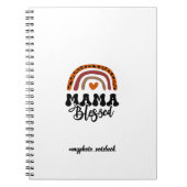 Mama Blessed Print Notitieboek (Voorkant)
