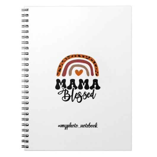 Mama Blessed Print Notitieboek (Voorkant)