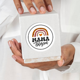 Mama Blessed Ronde Sticker