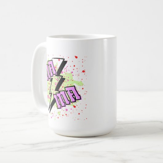 Mama bliksemschicht mok (Voorkant links)