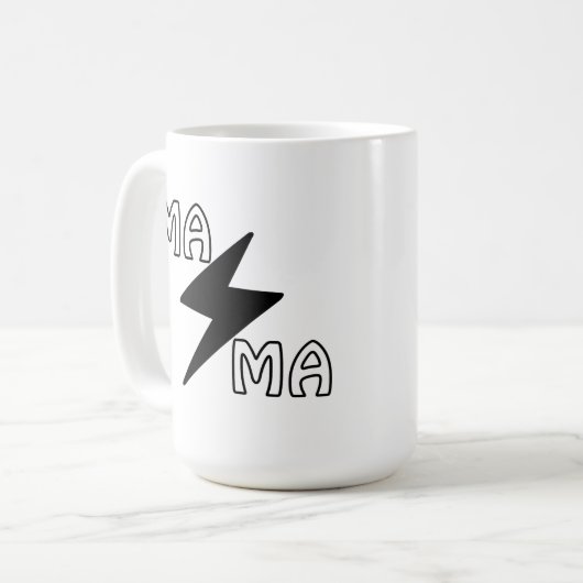 Mama bliksemschicht mok (Voorkant links)