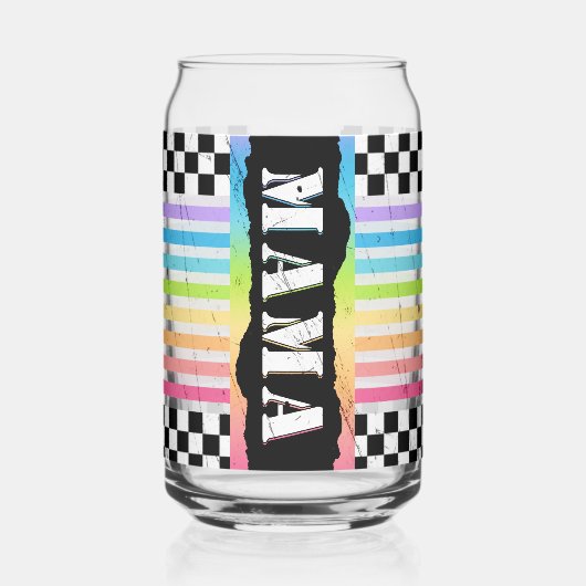 Mama  blikvorm glas (Links)