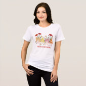 Mama Bloemen Moederdag Aangepaste Naam Klaproos & Tri-Blend Shirt (Voorkant volledig)