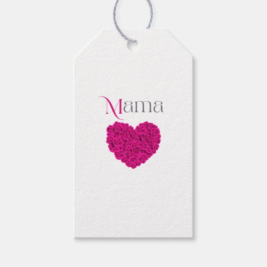 Mama Bloemend Moederdag Verjaardag Bewerkbare Vers Cadeaulabel (Voorkant)