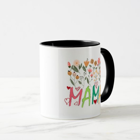Mama bloementuin mok (Voorkant rechts)