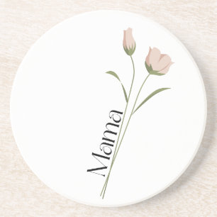 Mama Bloemstuk Tulp, Moederdag, Verjaardag voor Ha Zandsteen Onderzetter
