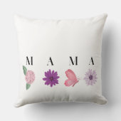 MAMA Bloemvlinder, Moederdag Geschenk  Kussen (Achterkant)