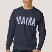 Mama Blue Plaid Trui (Voorkant)