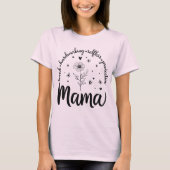 Mama Boho Flowers Mom T-shirt (Voorkant)