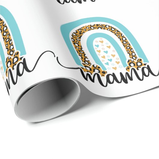 Mama Boho Rainbow Cadeaupapier (Rol Hoek)