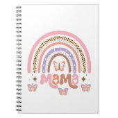Mama Boho regenboog met vlinders Notitieboek (Voorkant)