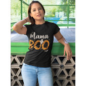 Mama Boo Halloween Naranja Lindo T-shirt