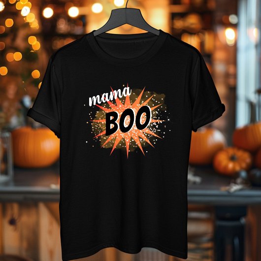 Mama Boo | Oranje Halloween T-shirt