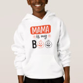 Mama Boo Red Black Halloween Family Matching (Voorkant)