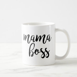 Mama Boss Typography Coffee Mok