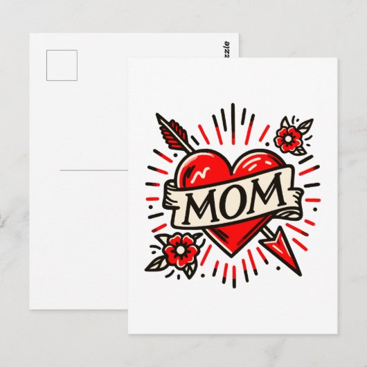 MAMA BRIEFKAART (Voorkant / Achterkant)