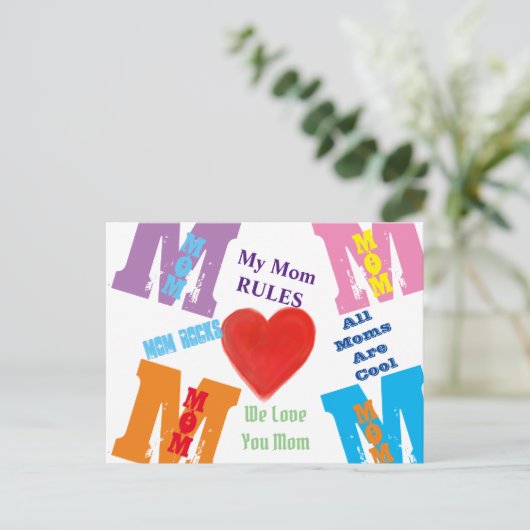 Mama Briefkaart (Staand voorkant)