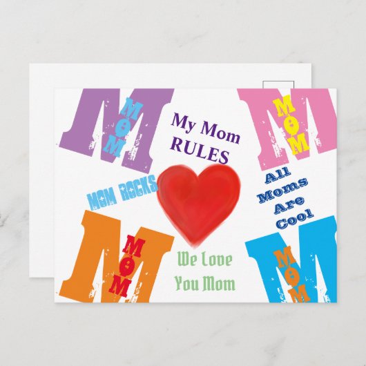 Mama Briefkaart (Voorkant / Achterkant)