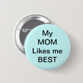 mama, broer, zus ronde button 5,7 cm (Voorkant /achterkant)