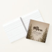 Mama Buffalo Evergreen Boy Baby shower Notitieboek (Binnen)