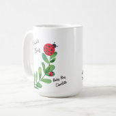 Mama Bug + Baby koffiemok met een plant op maat (Voorkant links)