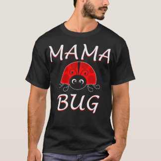 Mama Bug Cute Ladybug Mam Aankondiging T-shirt
