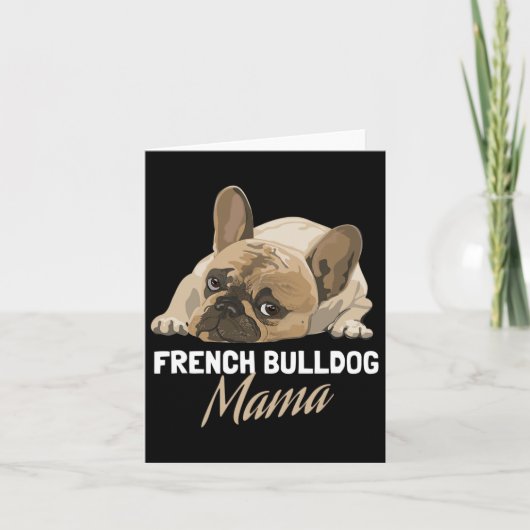 Mama Bulldog Bull Dog Liefhebbers Kaart (Voorkant)