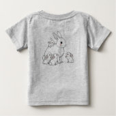 Mama Bunny & Babies Baby T-shirt (Achterkant)