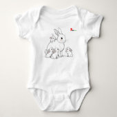 Mama Bunny & Baby's Baby Bodysuit (Voorkant)