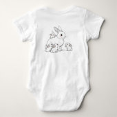 Mama Bunny & Baby's Baby Bodysuit (Achterkant)