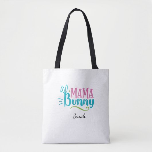Mama Bunny Cute Easter Tote Bag (Voorkant)