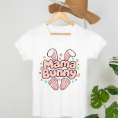 Mama Bunny Easter met Schattigee konijnenoren en - Tri-Blend Shirt