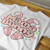 Mama Bunny Easter met Schattigee konijnenoren en - Tri-Blend Shirt