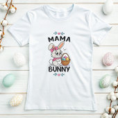 Mama Bunny Easter T-shirt; Schattigee familie Matc T-shirt