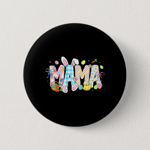 Mama Bunny-eieren Grappig voor Moeder Vrouwen Moed Ronde Button 5,7 Cm