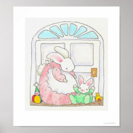 Mama Bunny en Baby Print