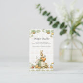 Mama Bunny en pompoen Baby shower Gissen Spel Informatiekaartje (Staand voorkant)