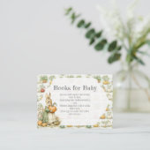 Mama Bunny en pompoen Baby shower Informatiekaartje (Staand voorkant)