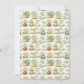 Mama Bunny en pompoen Baby shower Kaart (Achterkant)