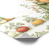 Mama Bunny en pompoen Baby shower Welkom Poster (Hoek)