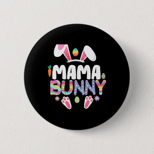 Mama Bunny Familie Matching Paasoor Bunny Vrouwen Ronde Button 5,7 Cm