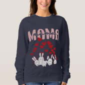 Mama Bunny Heart Sweatshirt – Schattigee Moederdag (Voorkant)